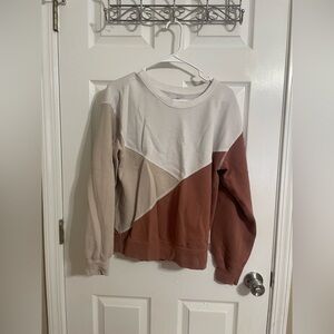Cute color block sweatshirt